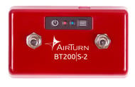 AirTurn BT200S Customizable Wireless Footswitch, 2-Switch Foot Controller -P.O.P.